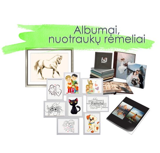 ALBUMAI, NUOTRAUKŲ RĖMELIAI