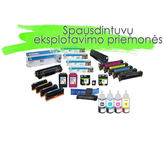 SPAUSDINTUVŲ EKSPLOATAVIMO PRIEMONĖS