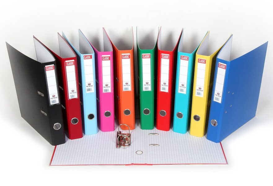 Segtuvai, įmautės, dėžės, skirtukai