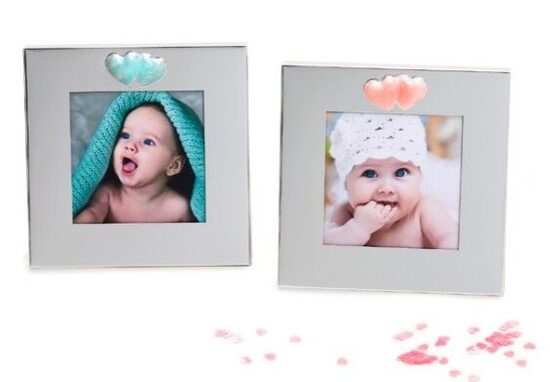 Rėmelis KPH 1331 Baby heart 7.5x7.5cm metalinis