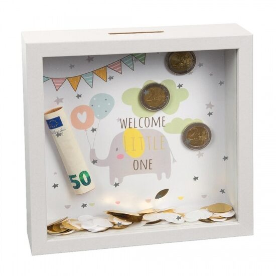 Pinigų taupyklė GOLDBUCH 920082 Welcome little one 18x18 