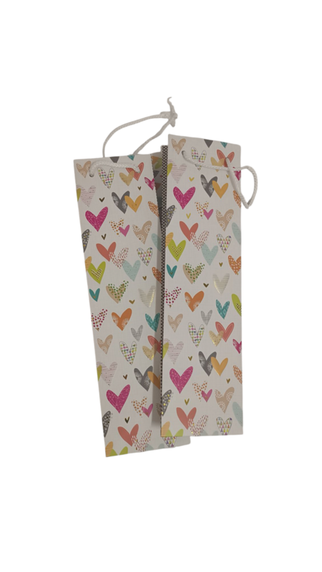 Dovanų maišelis vyno buteliui 34x10x8