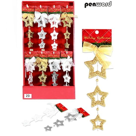 Kalėdinė dekoracija 17cm, plastikinė