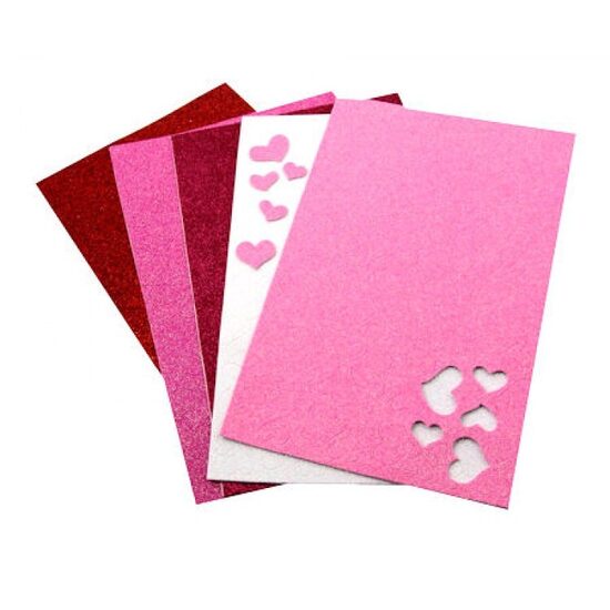 Dekoracija-lipdukai “Širdelės” A4/5sp. putgumė, PENWORD