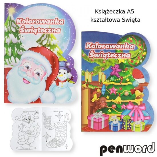 Spalvinimo knygelė A5/16psl. Kalėdiniai motyvai PENWORD