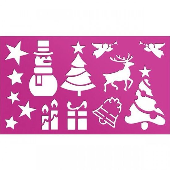Trafaretas dekoravimui kalėdinė tematika 105×180 Nr.2 TITANUM