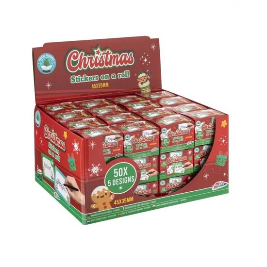 Lipdukai KALĖDINIAI 50vnt. 5 dizainai Grafix