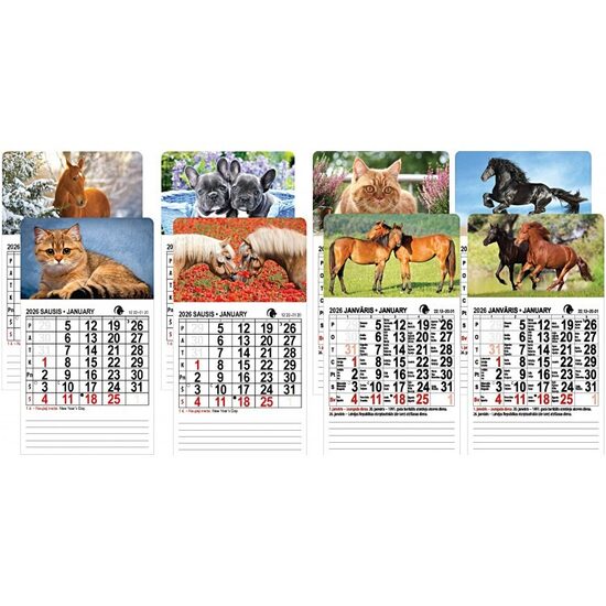 Kalendorius 2026m. magnetinis MIX