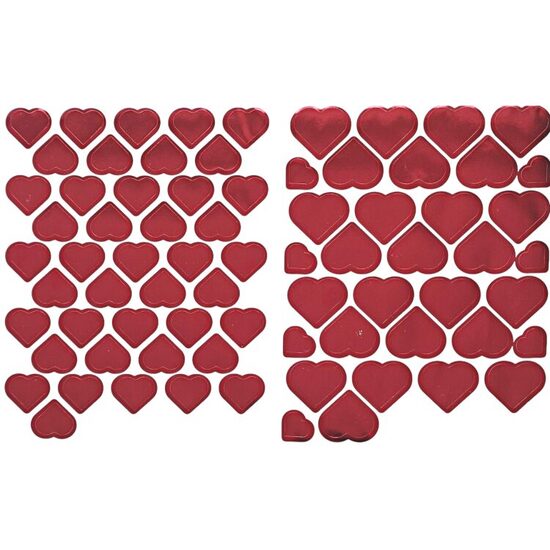 Lipdukai 16×12 širdelės blizgančios maišeliuose