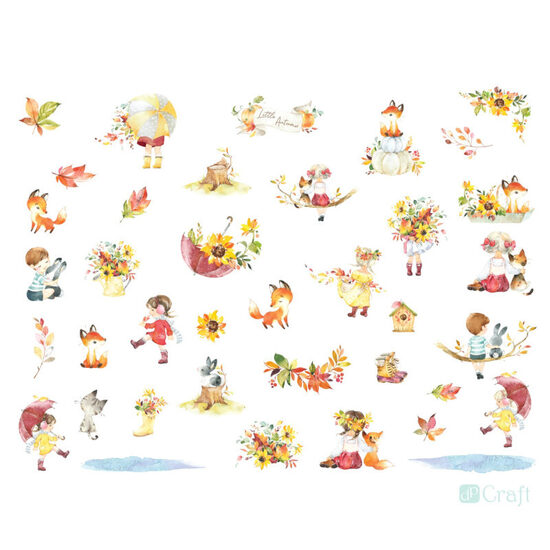 Dekoravimo elementai LITTLE AUTUMN 50vnt