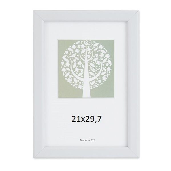 Rėmelis 10x15 plast 1303030 Aura baltas  14mm