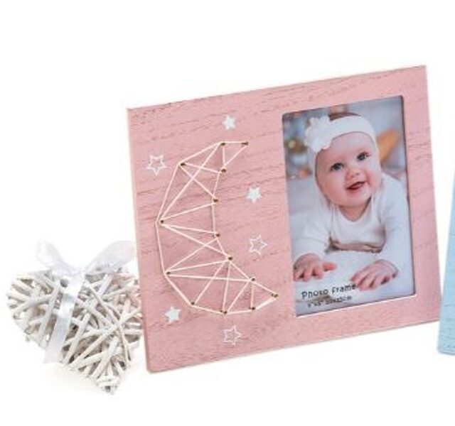 Rėmelis KPH 1582 Baby's Moon med 10x15  rožinis vaikiškas