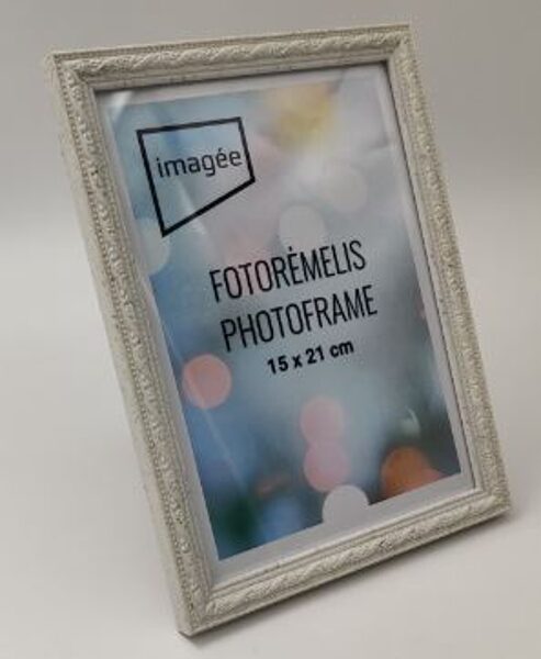 Rėmelis 10x15 plast VF3732 INDIA baltas  15 mm