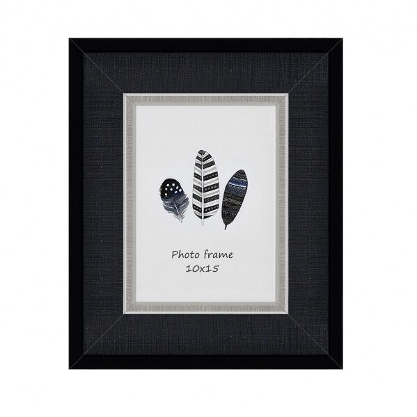  Rėmelis 10x15 plast 1306040 VELVET juoda  50 mm