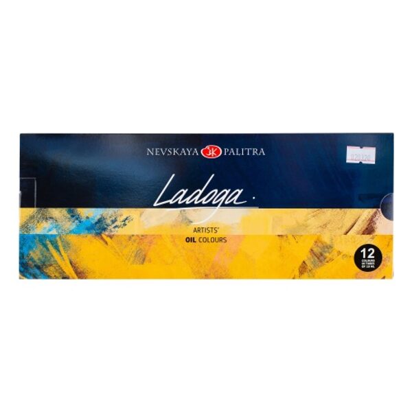 Aliejinių dažų rinkinys "Ladoga", 12 sp. po 18 ml.