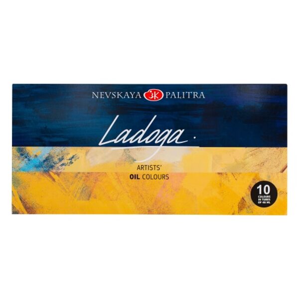 Aliejinių dažų rinkinys "Ladoga", 10 sp. po 46 ml.