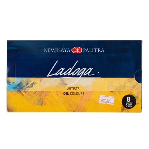Aliejinių dažų rinkinys "Ladoga", 8 spalvų. po 18 ml.
