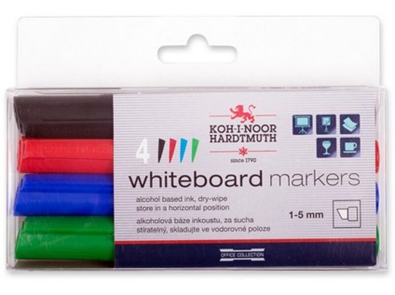 Baltos lentos markerių rinkinys