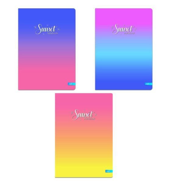 Užrašinė langeliais LASTVA Sunset, A6, 96 lapų