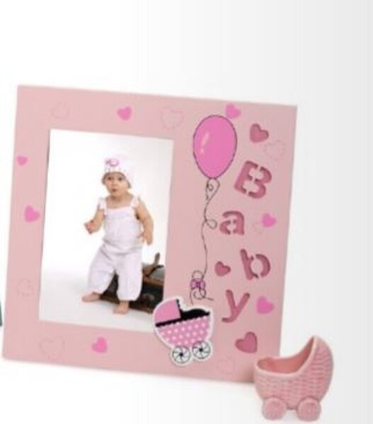 Rėmelis KPH 1441 Baby angel med 10x15  rožinis  vaikiškas