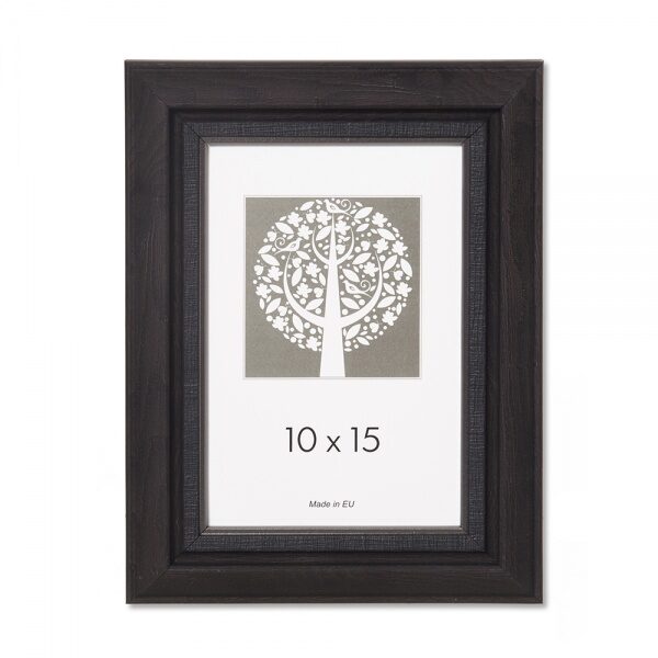 Rėmelis 10x15 plast 1306014 FAUSTA t. rudas  30 mm