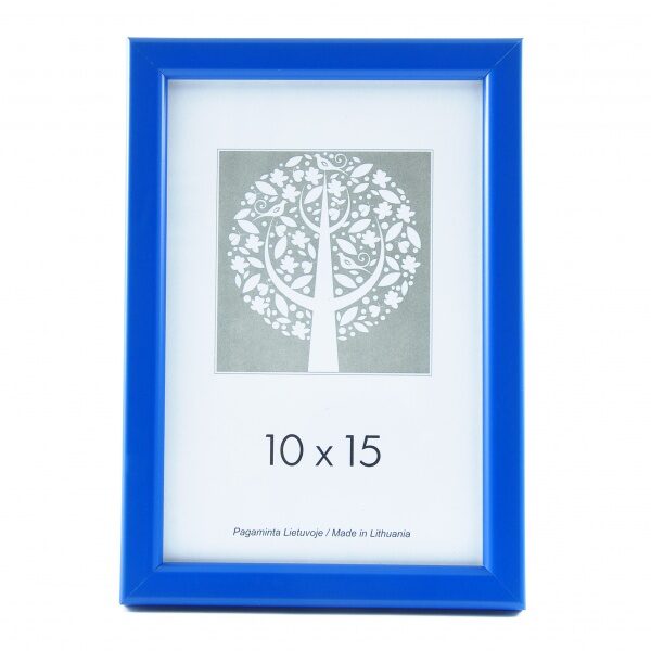 	Rėmelis 10x15 plast 1303043 Aura mėlynas 14mm