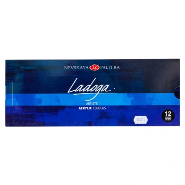 Akrilinių dažų rinkinys LADOGA 12 sp. po 18 ml.