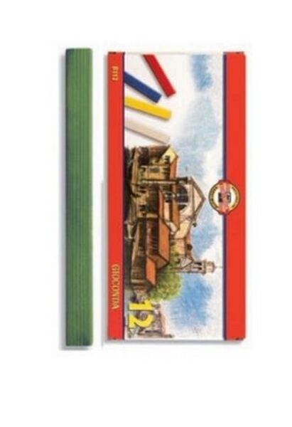 Kietųjų aliejinų kreidelių rinkinys GIOCONDA Koh-I-Noor, 12 spalvų