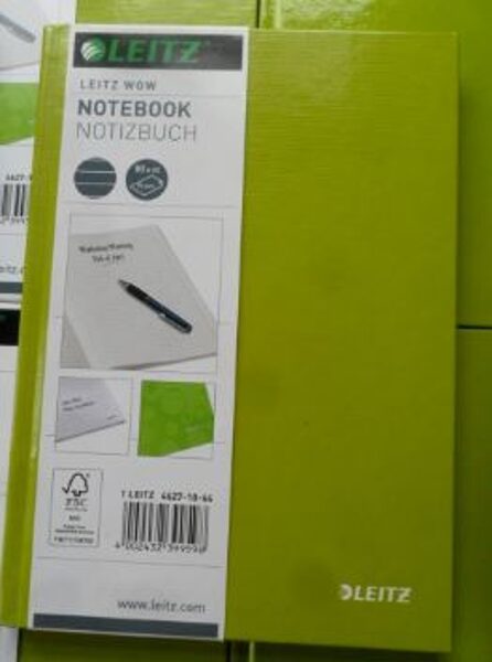Kontorinė knyga, LEITZ, kietu viršeliu, linijom
