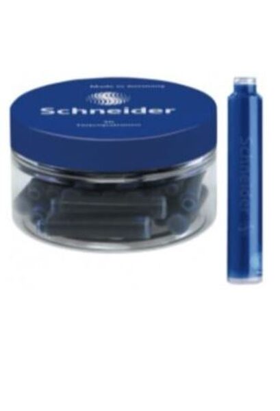 Rašalo kapsulės indelyje 30vnt Schneider, mėlynos
