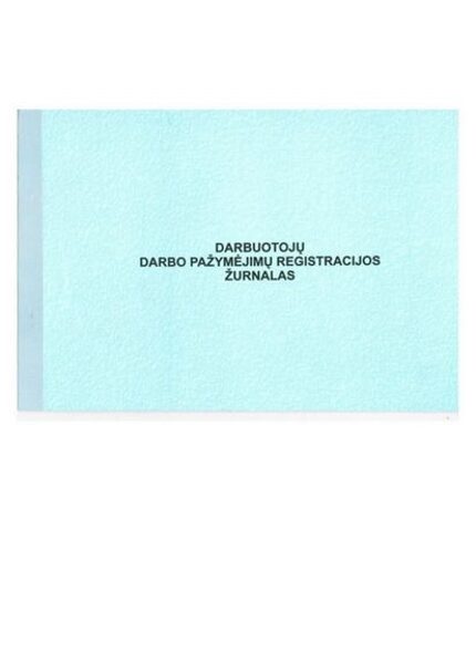 Darbuotojų pažymėjimų registracijos knyga A4