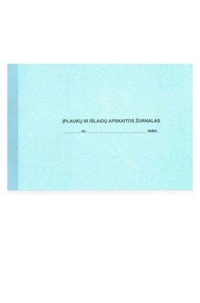 Įplaukų ir išlaidų apskaitos žurnalas F-1