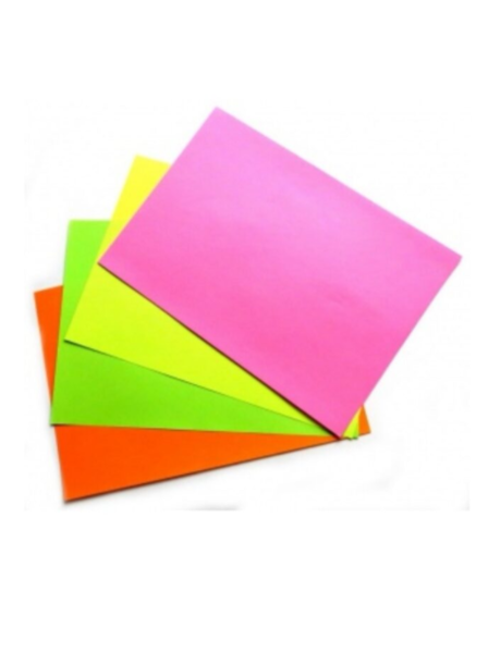 Spalvotas popierius neoninių spalvų A4, 80g/m, 1 lapas