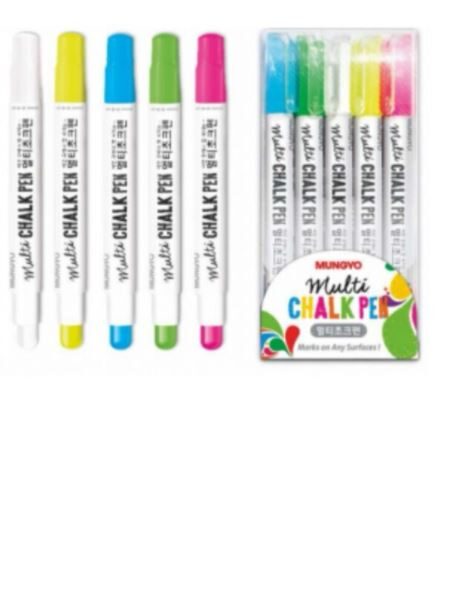 Kreidinių žymeklių rinkinys MUNGYO 5 sp.