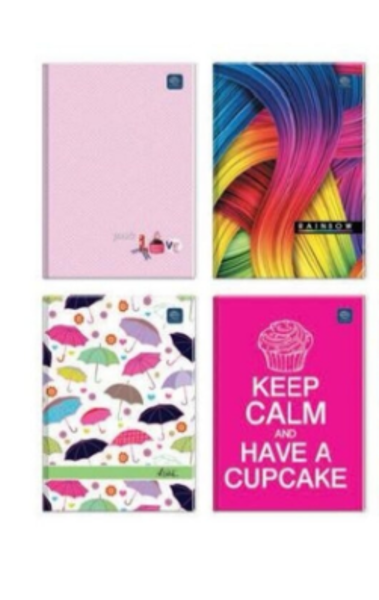 Užrašų knygutė A6/96 lapų INTERDRUK, langeliais