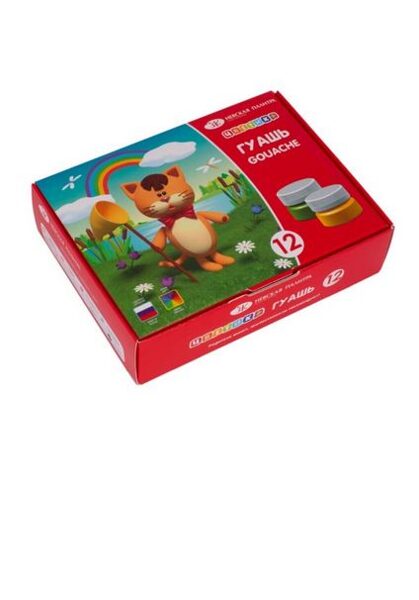Guašų rinkinys "CVETIK" 12 spalvų х 15ml., Nevskaja Palitra