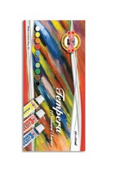 Dažų rinkinys TEMPERA 10ml Koh-I-Noor, 10 spalvų