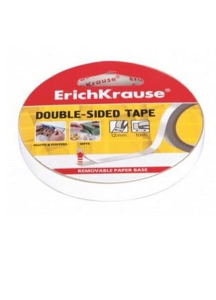 Dvipusė lipni juostelė 12mm x 10m, ErichKrause