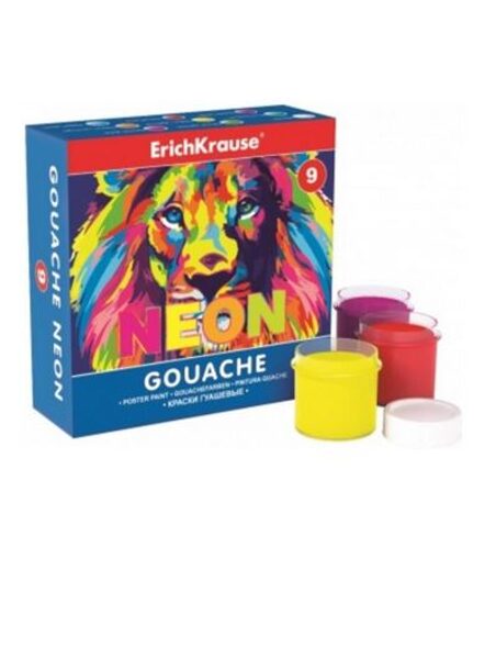Guašas "NEON" ErichKrause, 9 spalvų