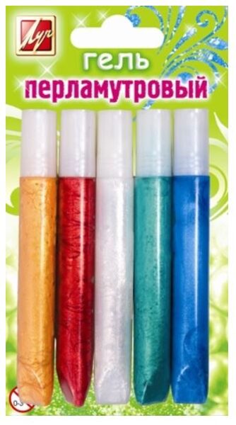 Geliniai dažai, rinkinys, perlamutriniai LUČ 10 ml