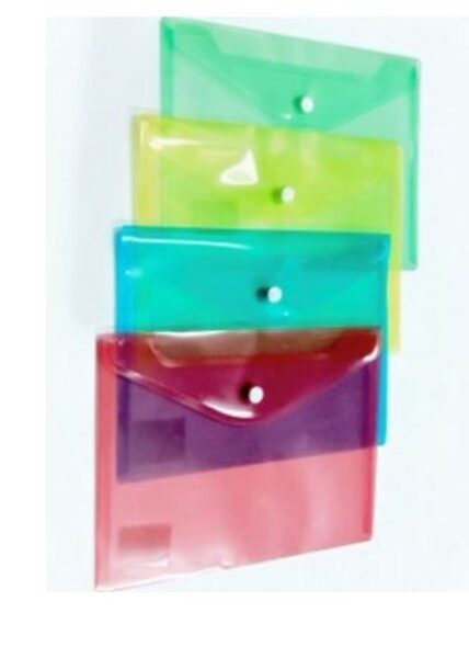 Aplankas-vokas su sagute A5 skaidrus