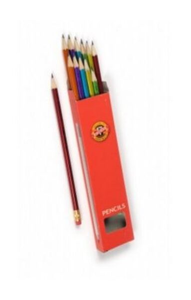 Pieštukas su trintuku 1372, Koh-I-Noor,įvairių spalvų korpusas
