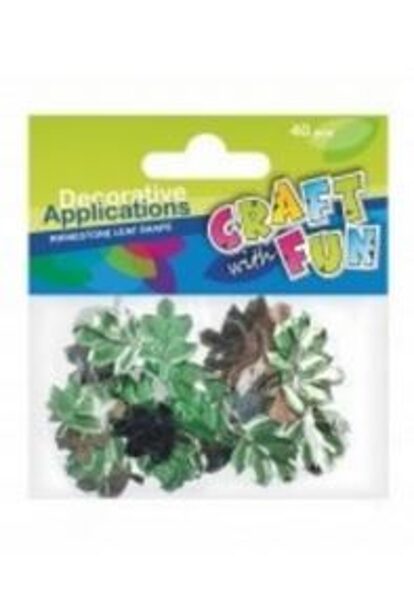 Dekoratyviniai kristalai "Lapai", 40 vnt CRAFT-FUN