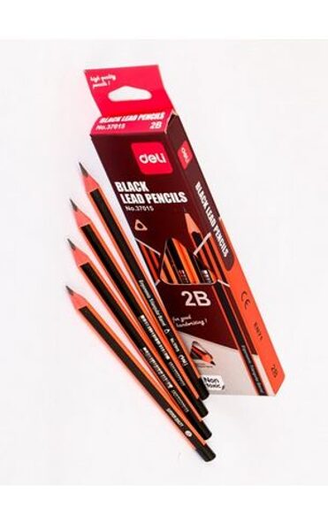 Pieštukas tribriaunis be trintuko "2B" DELI