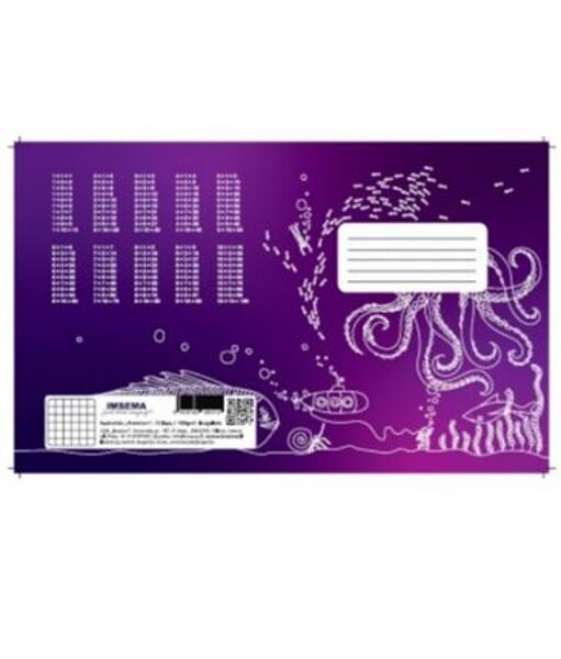 Mokyklinis sąsiuvinis "PREMIUM" 12 lapų,100g/m2, linija/langeliais