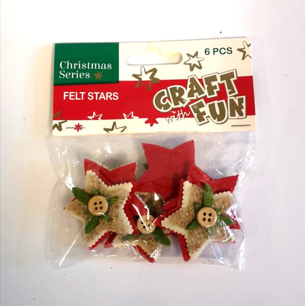 Kalėdinė dekoracija Žvaigždė, 6 vnt