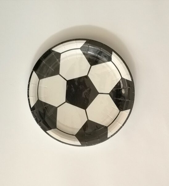 Lėkštutės Futbolo kamuolys 8cm, 6 vnt