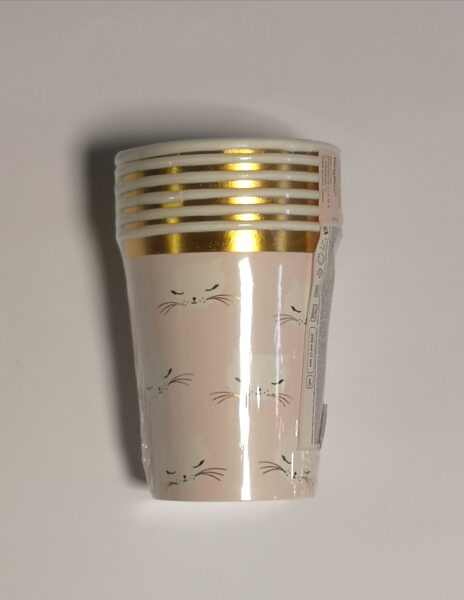 Puodeliai popieriniai Cats, 6 vnt, 220 ml