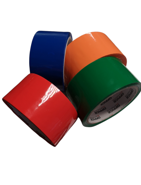 Lipni juosta pakavimui Office, 48mm*50 m spalvota