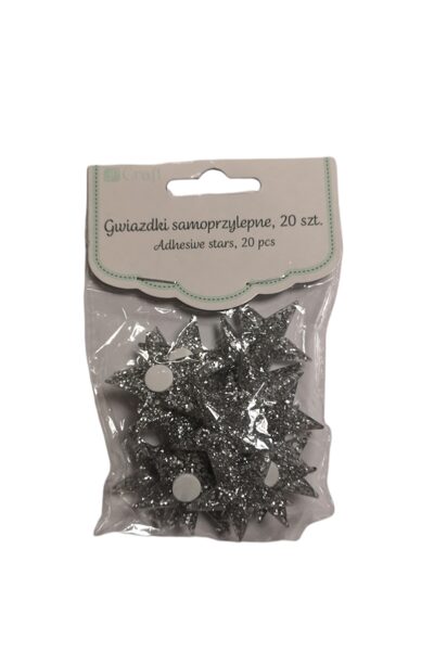 Lipdukai blizgūs ŽVAIGŽDĖS 20vnt